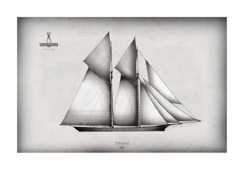America's Cup Yacht 1851 Titania